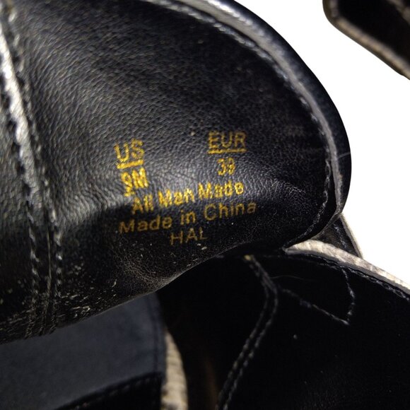 Sam Edelman Circus Size 9M Hal Womens Snake Print Slip On Loafers Mules Vegan - Picture 7 of 9